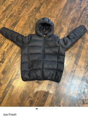 Joe Fresh Black Packaway Puffer Jacket